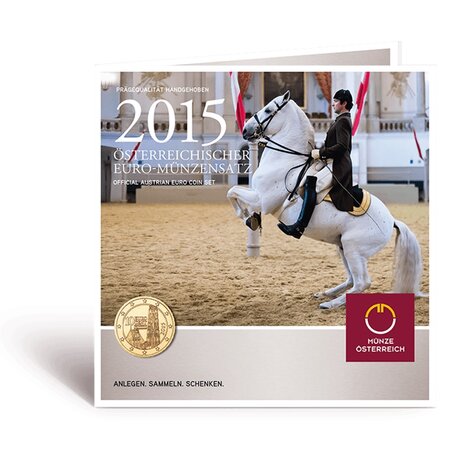 Coffret série euro BU Autriche 2015 (Ecole espagnole d’équitation)