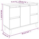 vidaXL Ensemble de meubles de salle de bain 3 Pièces Chêne marron