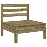 vidaXL Canapés de jardin sans accoudoirs 4 Pièces bois pin imprégné