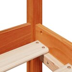 vidaXL Cadre de lit sans matelas cire marron 160x200cm bois pin massif