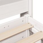 vidaXL Cadre de lit sans matelas blanc 140x200 cm bois de pin massif