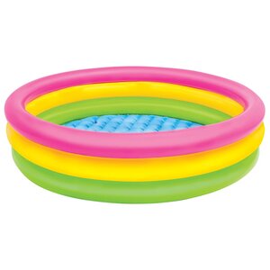 Intex Piscine gonflable 3 anneaux Sunset 114x25 cm