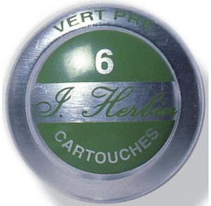 Boîte de 6 cartouches d'encre standard Vert pré HERBIN