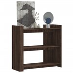 vidaXL Table console chêne marron 100x35x90 cm bois d'ingénierie