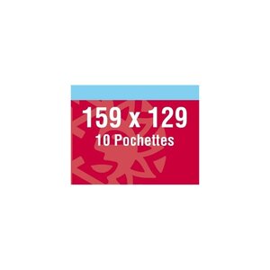 Pochettes noires 159 x 129 mm pour blocs de timbres divers.