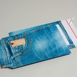 Lot de 50 enveloppes carton b-box 4 imprimée jeans format 250x353 mm