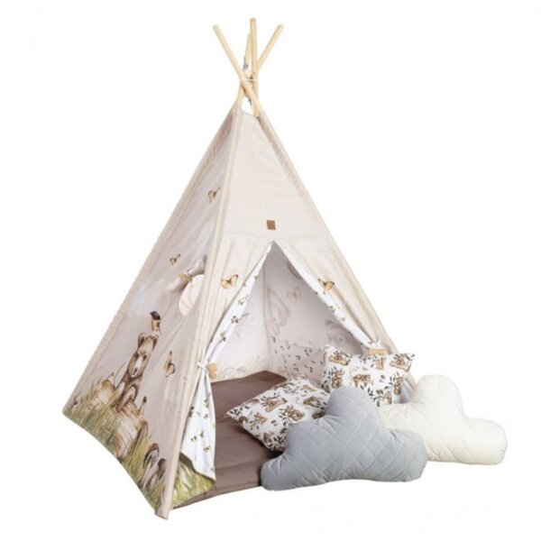Tipi enfant Ours avec coussins