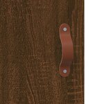vidaXL Buffet haut Chêne marron 69 5x34x180 cm Bois d'ingénierie