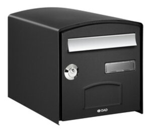 Boîte aux lettres DOME Simple Face normalisée - Noir 9005 - Decayeux