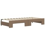 vidaXL Lit de jour avec lit gigogne cappuccino 90x200 cm similicuir