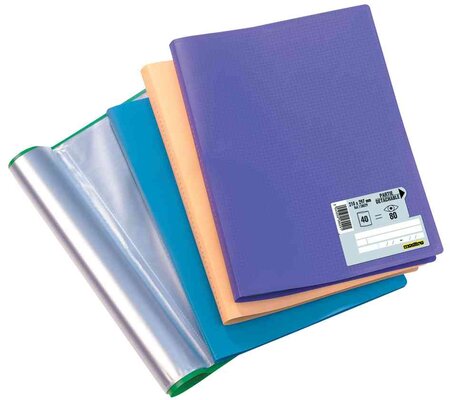 Lot de 10 Protège-documents 'Memphis' 40 pochettes 80 vues Assortis Mode ELBA