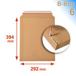 Lot de 500 enveloppes carton B-Box 6 MARRON format 292x374 mm