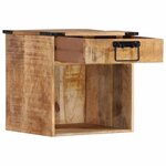 vidaXL Table de chevet 40x30x37 cm bois de manguier massif