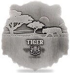 Pièce de monnaie en Argent 5000 Francs g 31.1 (1 oz) Millésime 2022 TIGER