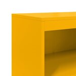 vidaXL Buffet haut jaune moutarde 68 5x38 5x123 5 cm acier