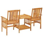 Chaises de jardin avec table à thé et coussins acacia solide 02_0013347