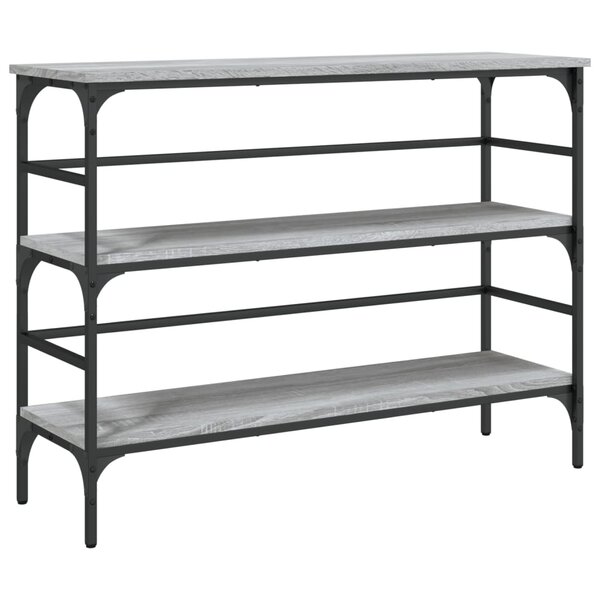 vidaXL Table console sonoma gris 100x32x75 cm bois d'ingénierie