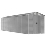 vidaXL Abri de jardin gris clair 191x810x198 cm acier galvanisé