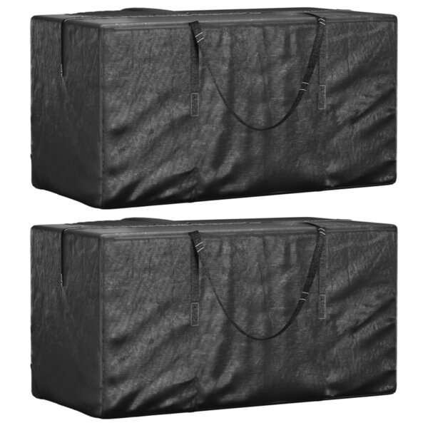 vidaXL Sacs de rangement pour sapin de Noël 2 Pièces noir polyéthylène