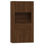 vidaXL Buffet haut Chêne marron Bois d'ingénierie