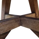 vidaXL Table basse Bois de récupération massif 60x45 cm Argenté