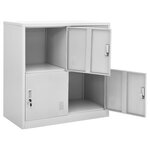 vidaXL Armoire à casiers Gris clair 90x45x92 5 cm Acier