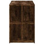 vidaXL Bureau chêne fumé 102x50x75 cm bois d'ingénierie