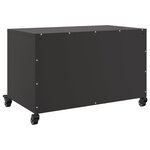 vidaXL Meuble TV noir 68x39x43 5 cm acier laminé à froid