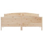 vidaXL Cadre de lit sans matelas 180x200 cm bois massif de pin