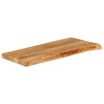 vidaXL Dessus de table à bord vivant 80x20x3 8 cm bois massif manguier