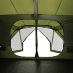 vidaXL Tente familiale 10 personnes vert libération rapide imperméable