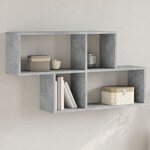 vidaXL Étagère murale gris béton 100x20x53 cm bois d'ingénierie