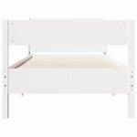 vidaXL Cadre de lit sans matelas blanc 100x200 cm bois de pin massif
