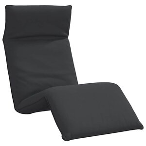 vidaXL Chaise longue pliante noir 175x54x8 5 cm tissu oxford
