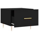 vidaXL Table basse Noir 50x50x40 cm Bois d'ingénierie