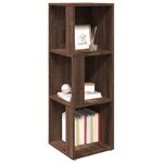 vidaXL Armoire d'angle Chêne marron 33x33x100 cm Bois d'ingénierie