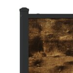 vidaXL Cadre de lit en métal sans matelas chêne fumé 120x190 cm