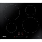 Table de cuisson induction samsung  - 4 zones - l 59 x p 57 cm - revêtement verre - noir - nz64m3707ak/ef