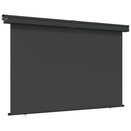 vidaXL Auvent latéral de balcon 145x250 cm noir