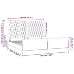 vidaXL Cadre de lit sans matelas rose velours