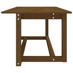 vidaXL Table basse Marron miel 110x55x45 cm Bois massif de pin