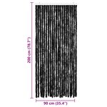 vidaXL Moustiquaire Anthracite 90x200 cm Chenille