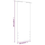 vidaXL Écran de balcon Marron 80x240 cm Tissu Oxford