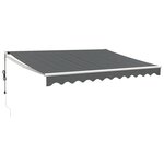 vidaXL Auvent rétractable automatique anthracite 3 5x2 5 m