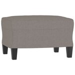 vidaXL Ensemble de canapés 3 Pièces taupe tissu