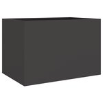 vidaXL Jardinière noir 62x40x39 cm acier laminé à froid