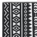 vidaXL Tapis d'extérieur noir 80x250 cm PP