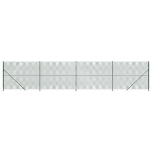 vidaXL Clôture à mailles losangées avec bride vert 1 6x10 m