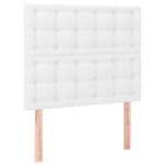 vidaXL Cadre de lit avec tête de lit Blanc 120x200 cm Similicuir