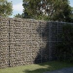 vidaXL Panier gabion avec couvercle 200x50x200 cm fer galvanisé